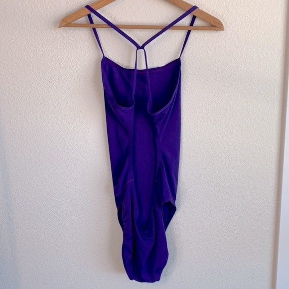 Nike One Piece Swimsuit Royal Purple Size 12 - Picture 7 of 8